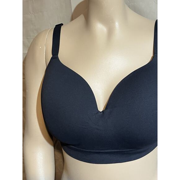Popilush Black Wireless Comfort Everyday Lounge Bra New with Tags. 3XL - Picture 2 of 12
